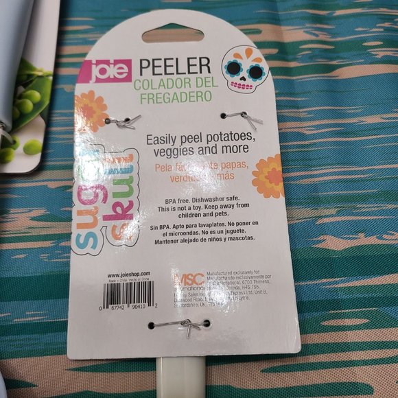 Martha Stewart 2-Piece Slotted Turner/Serving Spoon Set &Joie Sugar Skull Peeler - Picture 7 of 7